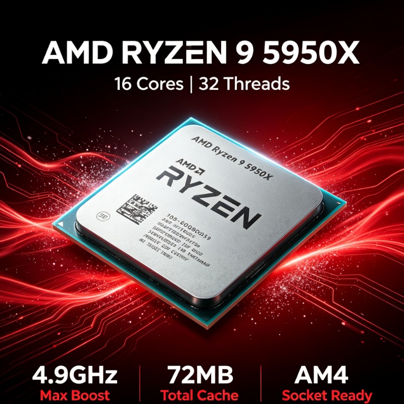 AM4 Processor AMD Ryzen 9 5950 - đánh giá và giá Amd Cpu Ryzen 9